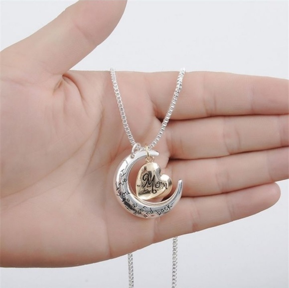 Mom I Love You To the Moon and Back Necklace - Picture 3 of 8